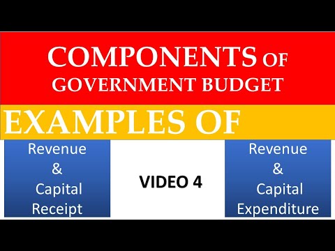 🔴Components of government budget class 12 |Examples on  revenue and capital receipt and Expenditure