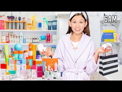 My DAUGHTER'S New MORNiNG Routine + SKiNCARE & MAKEUP routine