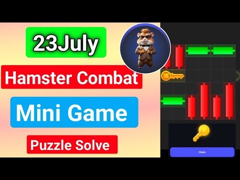 23july mini game puzzle solve | today 23july mini game puzzle solving | hamster combat cipher code