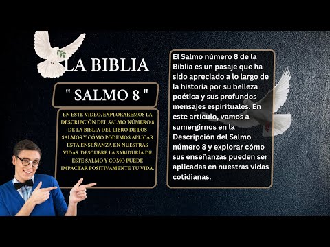 LIBRO DE LOS SALMOS: " SALMO 8 👉 150 " LA GLORIA DE DIOS Y LA HONRA DEL HOMBRE AL MÚSICO PRINCIPAL