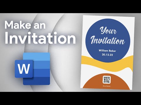 How to Create an Invitation Card in Microsoft Word | Word Tutorial