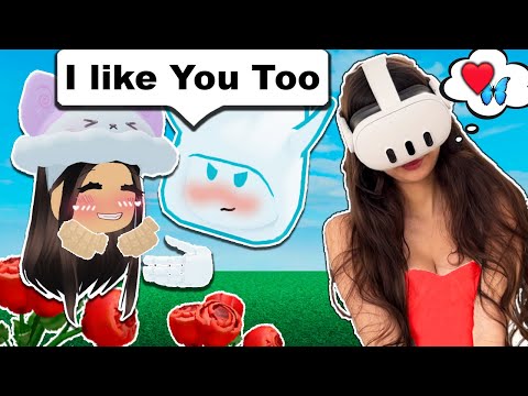 I FINALLY Told My Crush I LIKE Him... ❤️ (Roblox Vr Hands)