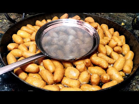 Yummy Juicy Khaja Making Video | Kakinada Gottam Kaja Recipe | Indian Sweets Making Video