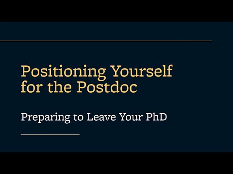 Session 4: Prepare to Leave your PhD