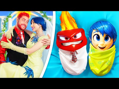 INSIDE OUT 2: SI SONO SPOSATI! RABBIA x GIOIA Hanno Figli! Trucchi Geniali per Genitori da Oki Toki