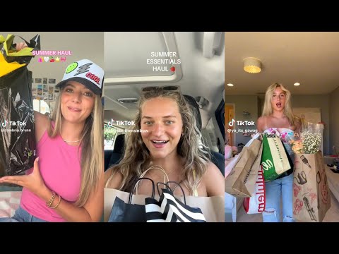 Summer shopping haul - TikTok compilation 🛍️😋