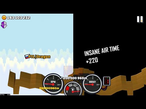 When you reach 200000000m……😳Hill Climb Racing 2