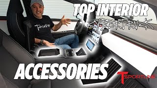 🏆 Top Interior Cybertruck Accessories - Must Have Upgrades & DIY Friendly Installs!