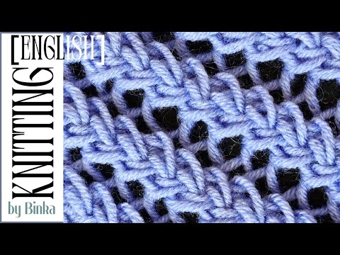 [English] Аn original, trendy openwork knitting pattern. How to knit.