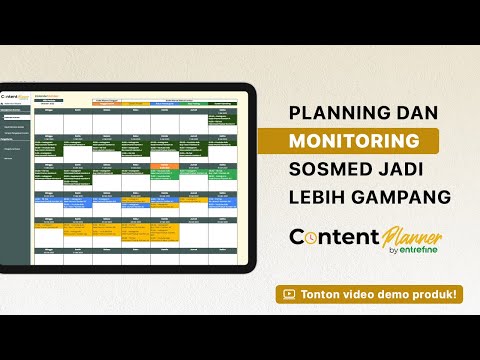 Makin rapi perencanaan Sosial media kamu dengan Content Planner by Entrefine