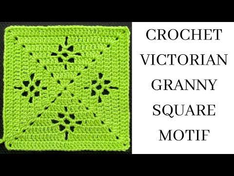 Crochet Granny Square Motif for Blankets