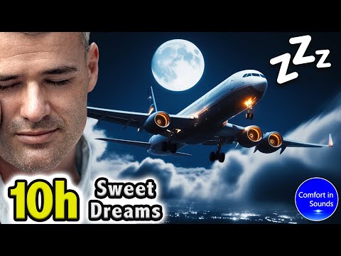 EVERYONE SLEEPS with THIS Airplane Ambience Sound | Organic White Noise to Sleep, Study or Meditate