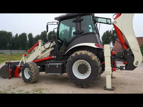 LUYU newest backhoe loader with white color