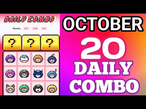 Ootober 20th Daily Combo Today Tomarket 🍅 Airdrop