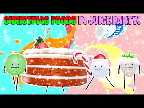 SECRET STAYCATION | CHRISTMAS FOODS in JUICE PARTY GAMEMODE!