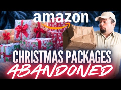 CHRISTMAS PACKAGES ABANDONED!! Amazon Driver LOSES IT. 😳