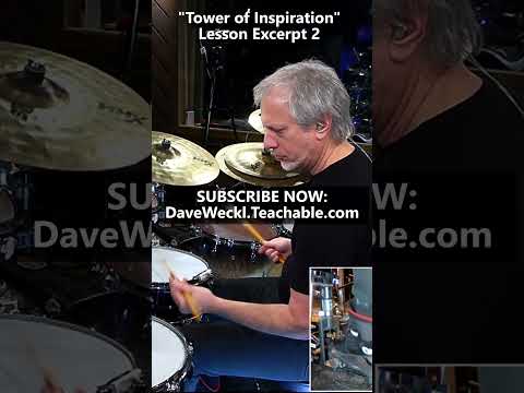 "Tower of Inspiration" Lesson + Play Along Excerpt 4 #daveweckl #drums #davewecklonlineschool