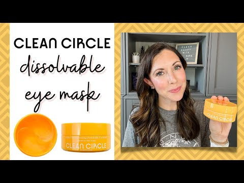 *NEW* Lights On Brightening DISSOLVABLE Eye Mask // Try On, First Impression & Demo // Clean Circle