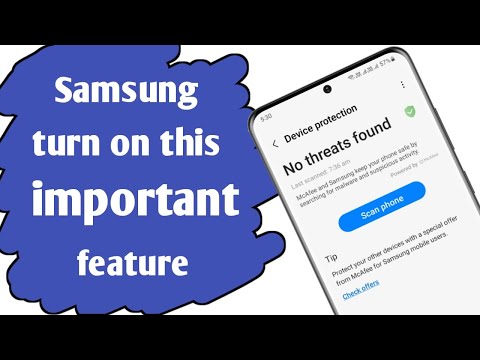 How to turn on device protection in samsung phone