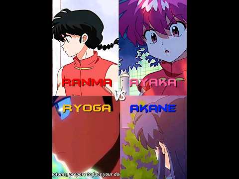 Ranma vs Ayaka(Female)vs Akane vs Ryoga | Ranma 1/2