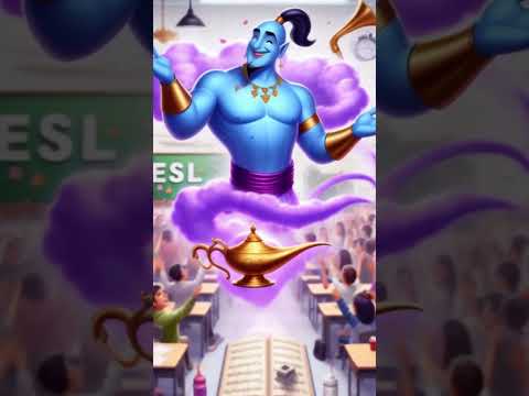 Genie Song (Channel intro) #shorts #esl #culture #ai_generated #efl #song #genie  #kids #esl  #ai