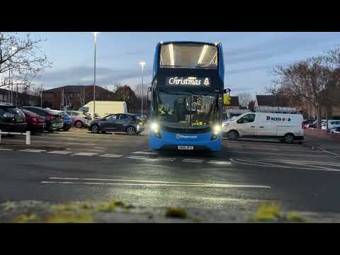 Stagecoach Manchester - NHS Enviro 400 MMC 11254 (SN69 ZFO) leaving ASDA Hyson Green (29/11/2023)