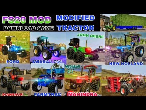 Fs20 🔥 indian tractor🚜 mod download 😎apk link free || modified🐎 tractor game || indian tractor game