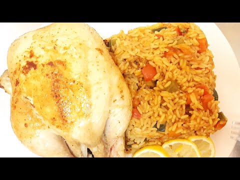 Riz au gras au poulet comme on le fait au Bénin😱- recette à tester absolument! #real vegetable rice🍛