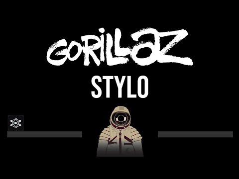 Gorillaz • Stylo (CC) (Upgraded Video) 🎤 [Karaoke] [Instrumental]