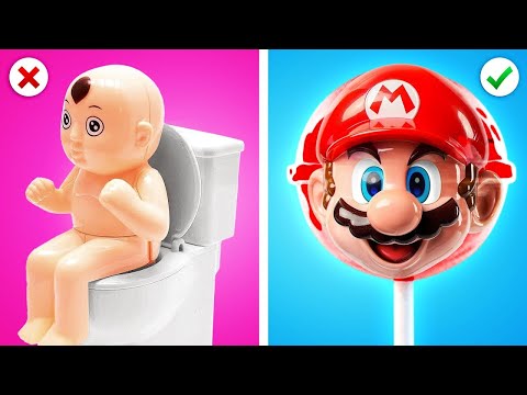 SUPER MARIO  & Peaches PARENTING Hacks || Mario World Hacks and Tips