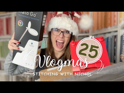 VLOGMAS 2024 DAY 25 | Merry Christmas (Cross Stitch Fabric Storage, Stitching Set Up, & More)