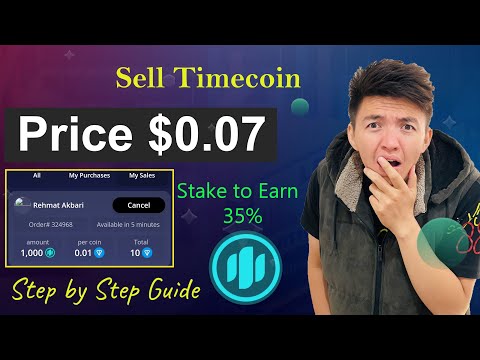 How to Sell your Timecoin Mining | Timecoin Price $0.07 | Stake Timecoin to Earn Daily Rewards