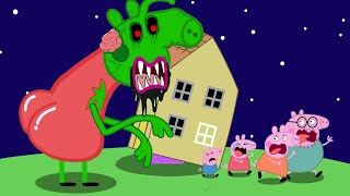 Peppa Pig’s Scary Adventure: Zombies at Pig House! 🧟🚨 | Peppa Pig Funny Animation