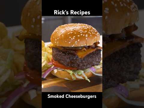 check out the full recipe on our channel. #indoorsmoker #cheeseburgers #crabbypatty