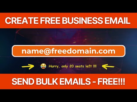 How To Create Unlimited Business Email Account For FREE & Send Bulk Emails 2024