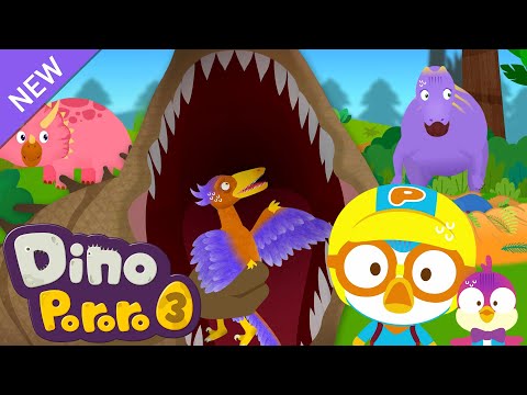 ★New★ Pororo Dino Adventure 3 | Harry's Ancestor Archaeopteryx | Dinosaur Cartoon for Kids