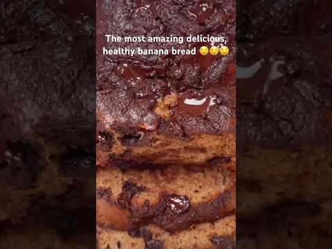 Amazing delicious healthy CHOC BANANA BREAD 🍌🍫🤤😍🫶🏼 #delicious #sweet #easyrecipe #chocolate