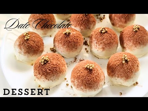 Dates and Chocolate Dessert / No Bake White Chocolate Dates Balls