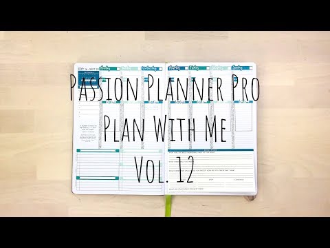 Passion Planner Plan with Me | Vol. 12 - Pro Size