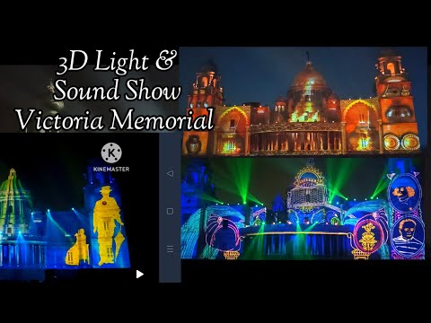 3D Light and Sound show Victoria Memorial Kolkata.