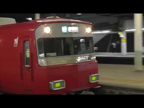 名鉄6500系6508F　急行中部国際空港ゆき金山駅到着