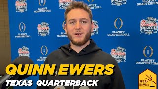 Texas QB Quinn Ewers on facing ASU in the Peach Bowl