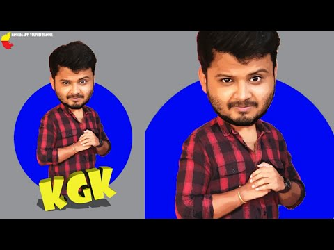 3D Caricature tutorial for beginners | caricature in photoshop | kgk vlogs | kgk gaming |