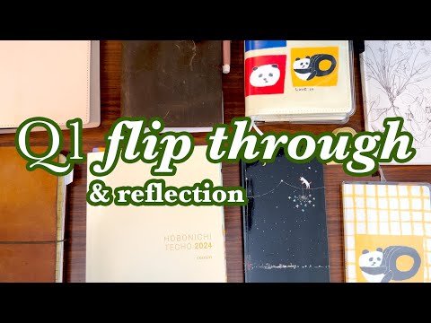 Q1 planner update and flip through | hobonichi cousin, weeks, techo, travelers notebook