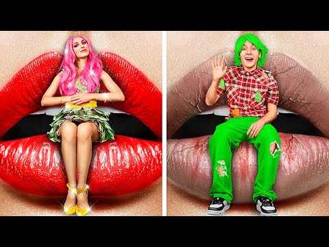 ¡Chico POBRE VS Chica RICA! 💸 Gadgets Ricos Divertidos y Manualidades de Pobre