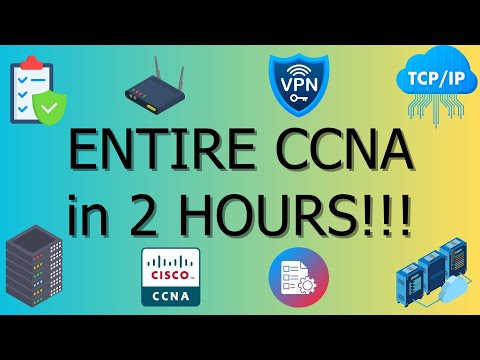 ENTIRE CCNA in 2 HOURS! Cisco Certified, DHCP, NAT, OSI, TCP/IP, Ethernet, 4K, High Quality Graphics