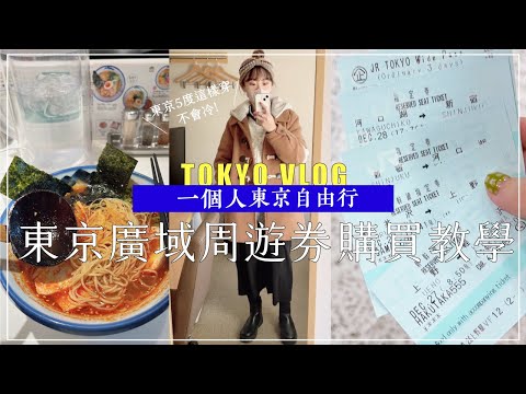 2022一個人日本VLOG | 自由行必看🇯🇵東京廣域周遊券教學．5度這樣穿搭好看又保暖❄