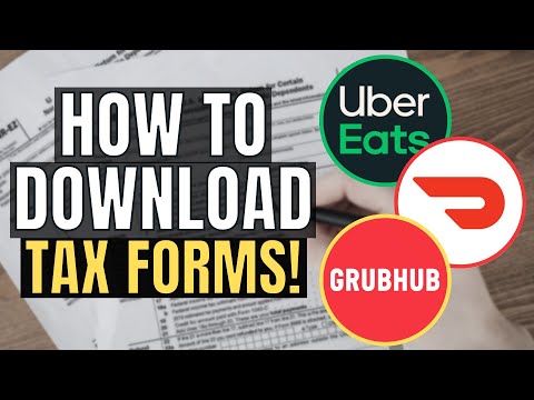 How to Get TAX FORM from DoorDash, Grubhub & Uber Eats - Driver Taxes!