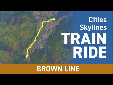 Cities Skylines | Commuter Rail Trip | Southport Brown Line