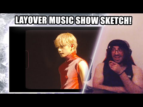 V 'Layover' Music Show Promotions Sketch | Shiki Reaction